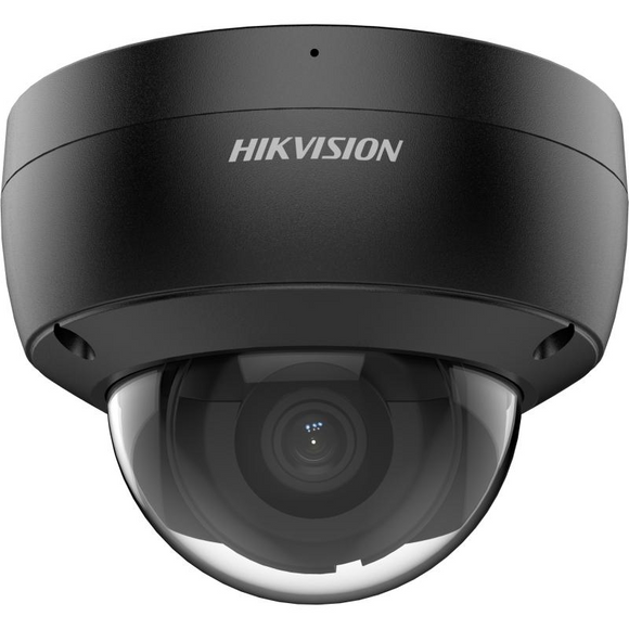 Hikvision DS-2CD2143G2-IU 4MP AcuSense Dome IP Camera, 2.8mm Lens, IR up to 98ft, IP67/IK10 Waterproof/Vandal-resistant Rated, 12VDC/PoE (Black) (Renewed)