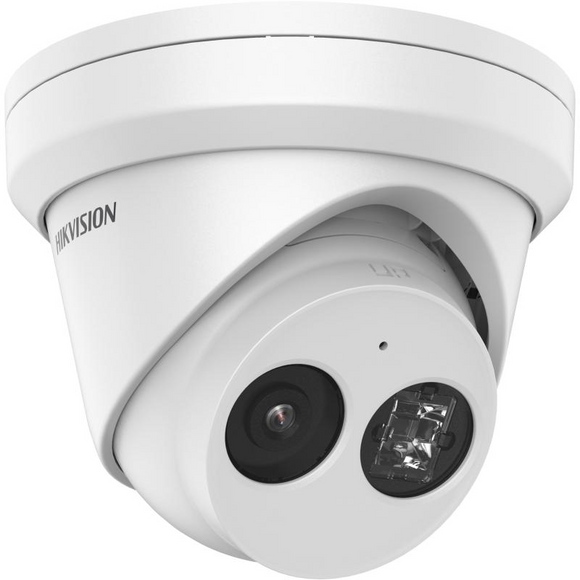 Hikvision DS-2CD2343G2-IU 4MP AcuSense Turret IP Camera w/ 4mm Lens, IR up to 30m (~98ft), IP67 Waterproof rated, 12VDC/PoE (Renewed)
