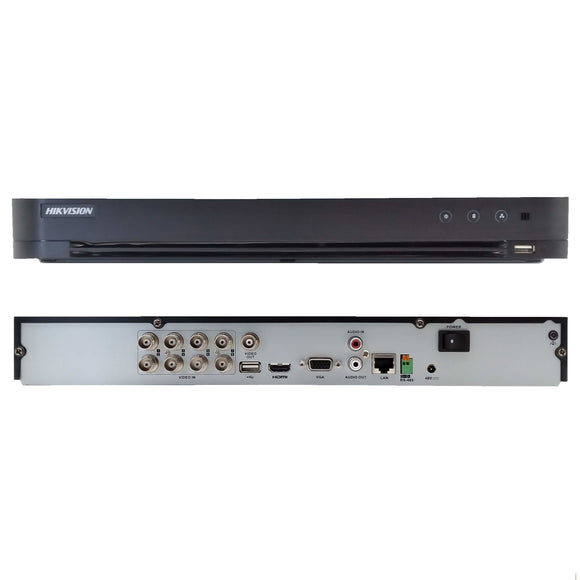 Hikvision DS-7208HQI-K1/P 8 Channel Tribrid TurboHD DVR +2ch IP (Renewed)