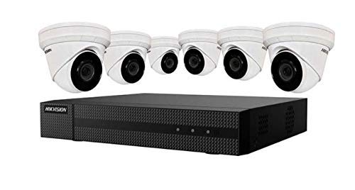 Hikvision EKI-K82T46 4K Value Express Security Kit 8 Channel NVR w/ 2TB HDD, 6 x 4MP Outdoor Network Turret Cameras (Renewed)