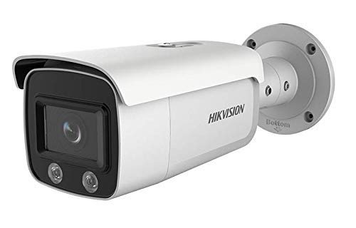 Hikvision DS-2CD2T27G1-L 2MP ColorVu Outdoor Network Bullet Camera w/ 4mm Lens and Auxiliary White Light (Renewed)