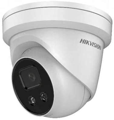 Hikvision DS-2CD2346G1-I/SL 4MP AcuSense Turret IP Camera 4mm Lens PoE, Strobe Light, Audio Alarm, Built-in Speaker (Renewed)