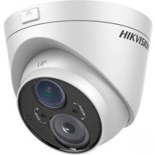 Hikvision DS-2CE56C5T-VFIT3 720p Outdoor Analog IR Turret Camera w/ 2.8-12mm Lens, 50M EXIR, Day/Night, Smart IR, 12VDC (Renewed)