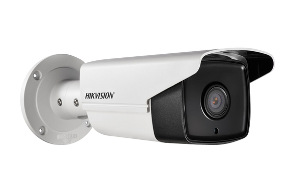 Hikvision DS-2CD2T12-I5 1.3MP Network Bullet Camera w/ 12mm Lens, EXIR up to 50m(~160ft), IP66 Weatherproof Rated, 12VDC/PoE (Renewed)
