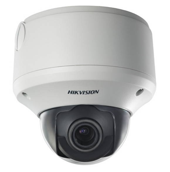 Hikvision DS-2CD7233F-EIZH Low-light Outdoor Network Camera w/ 2.8-12mm Motorized Varifocal Lens, VGA 640x480 Resolution, IP66/IK10 Weatherproof/Vandalproof Rated, 24VAC/High-PoE (Renewed)