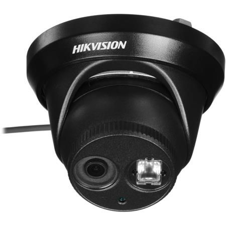 Hikvision DS-2CE56D5T-IT3B 2MP Outdoor Analog Turret Camera w/ 6mm Lens, EXIR up to 40m/~131ft, IP66 Weatherproof Rated, 12VDC (Black) (Renewed)