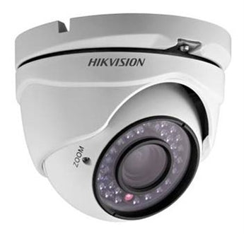 Hikvision DS-2CE5582N-VFIR3 600TVL Analog Turret Camera w/ 2.8-12mm Varifocal Lens (Renewed)