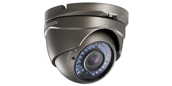 Hikvision DS-2CE56D1T-IRMB 2MP Outdoor Analog Turret Camera w/ 3.6mm Lens, 1080P, HD-TVI (Black) (Renewed)