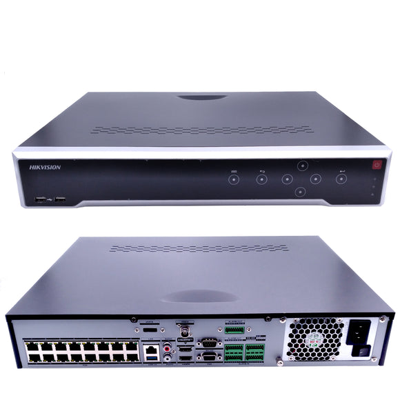 Hikvision DS-7732NI-M4/16P 32 Channel 8K NVR 16ch-PoE 32MP H.265+ 4x SATA (No HDD Included) (Renewed)