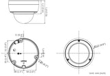 Hikvision PCI-D15F2S 5MP AcuSense Deep Learning Outdoor Network Dome Camera w/ 2.8 mm Lens (Renewed)