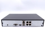 Hikvision EKI-Q41T24 Kit w/ 1TB HDD, 4 Channel PoE NVR & (4) 2.8mm 2MP Turret Network Cameras (Renewed)