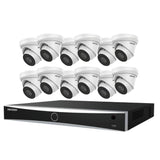 Hikvision EKI-K164T812A AcuSense Kit 16 Channel NVR W/ 4TB HDD, 12x 8MP 4K Outdoor IP Cameras (Renewed)