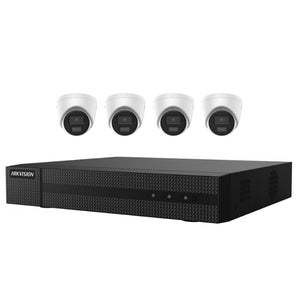 Hikvision EKI-K41T44C 4K ColorVu Kit 4 Channel NVR w/ 1TB HDD, 4 x 4MP Outdoor Turret IP Cameras (Renewed)