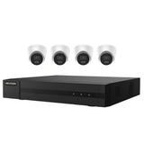 Hikvision EKI-K41T44C 4K ColorVu Kit 4 Channel NVR w/ 1TB HDD, 4 x 4MP Outdoor Turret IP Cameras (Renewed)