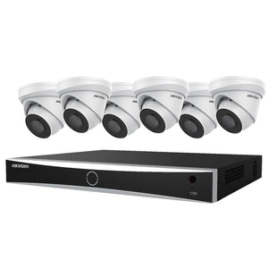 Hikvision EKI-K82T86A AcuSense Kit 8 Channel NVR W/ 2TB HDD, 6x 8MP 4K Outdoor IP Cameras (Renewed)