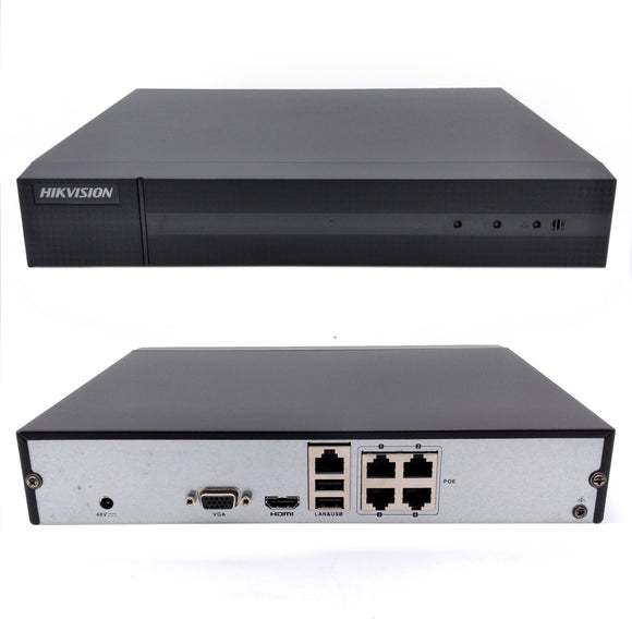 Hikvision ERI-Q104-P4 4 Channel PoE NVR, up to 4MP, H.265+ (Renewed)