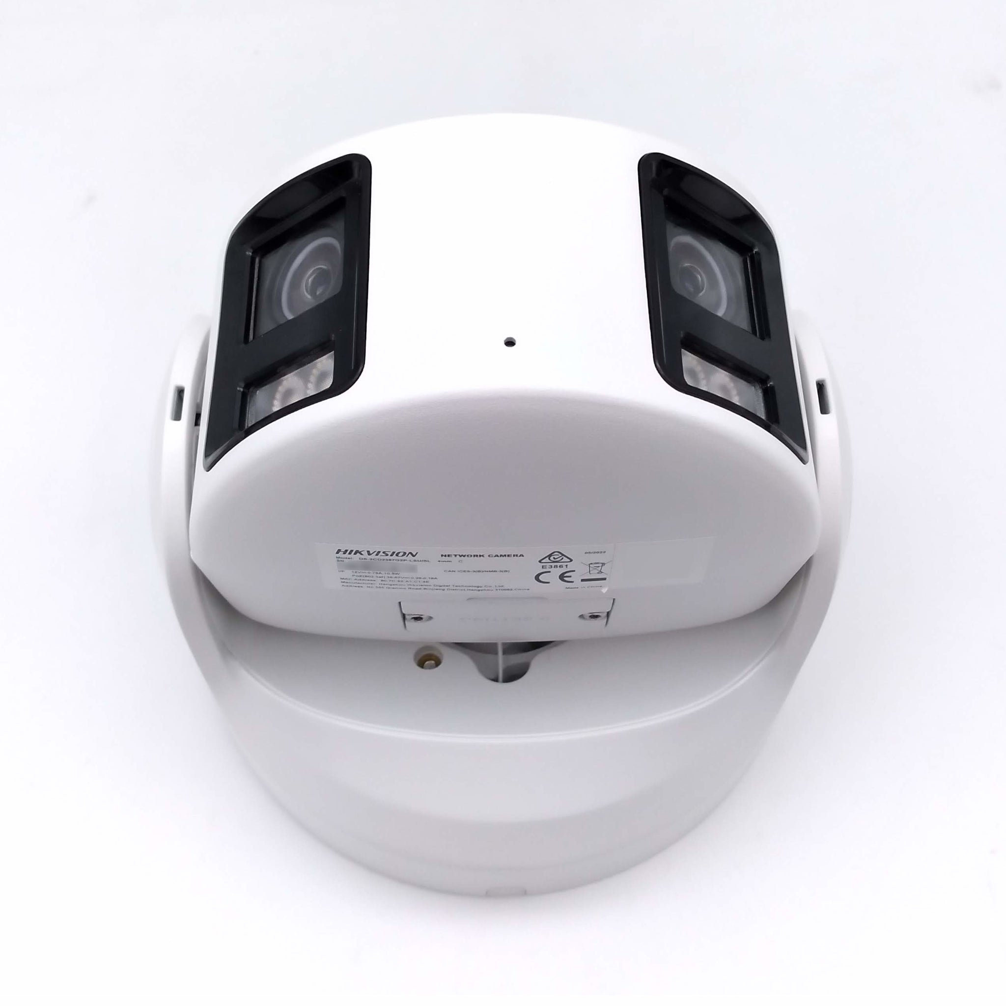 Real HD 8MP Dual Lens Turret IP Camera – Hikvision Compatible, 180° Panoramic, PoE, IR