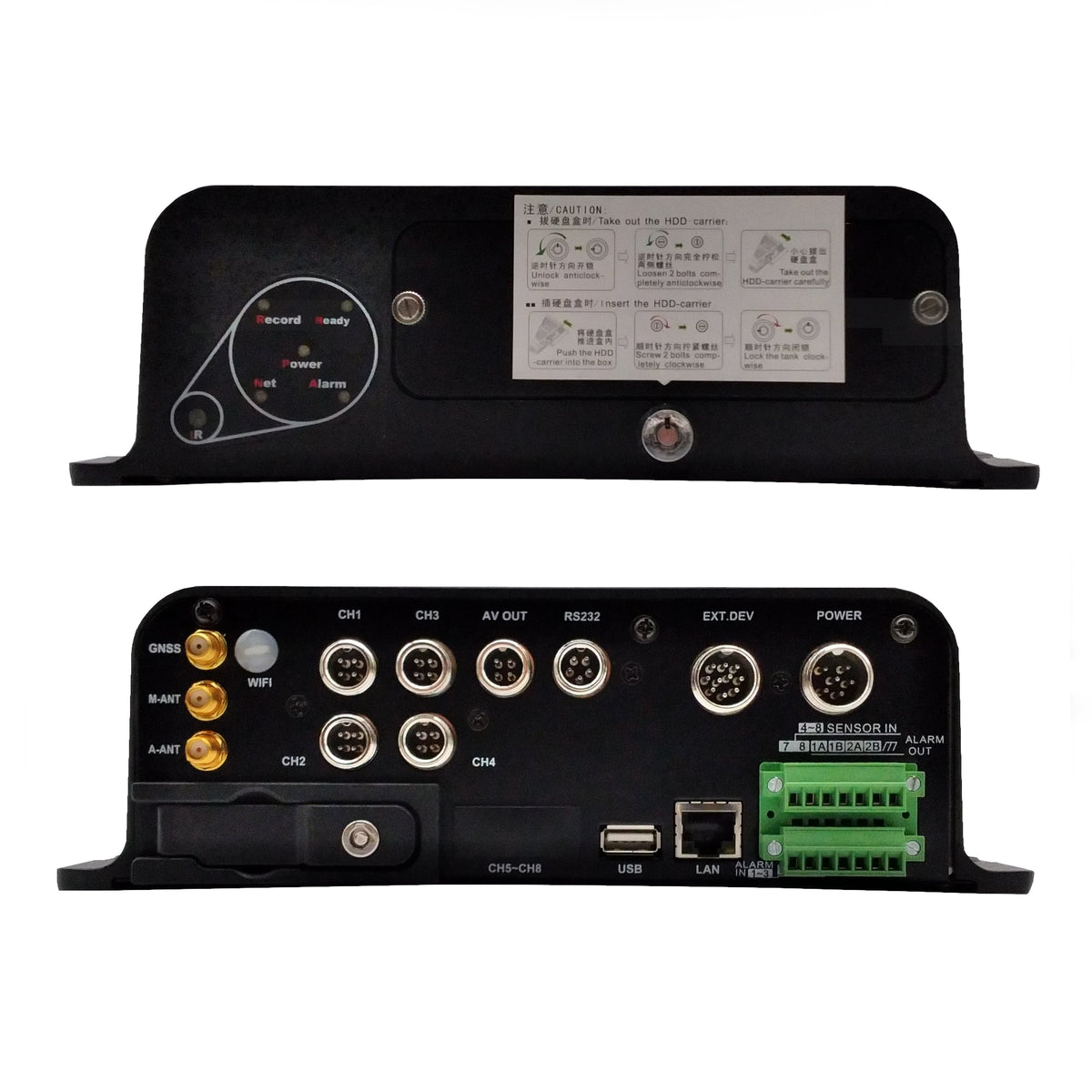 Hikvision DS-8104HMI-ST/GW 4 Channel Mobile DVR, up to 4CIF resolution ...