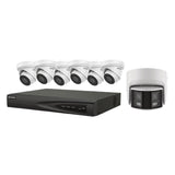 Hikvision EKI-K82T47 4K Kit 8 Channel PoE NVR w/ 2TB HDD, 6 x 4MP Outdoor Turret Cameras, 4MP Panoramic Camera (Renewed)