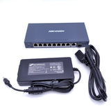 Hikvision DS-3E0510P-E 8 Port Gigabit Unmanaged PoE Switch 110W (Renewed)