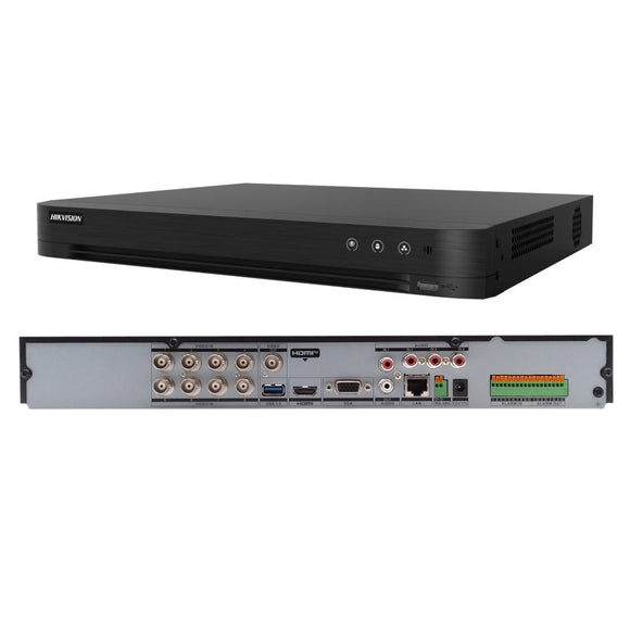 Hikvision iDS-7208HTHI-M2/S 8 Channel Pro Series DVR, AcuSense, HDTVI/AHD/CVI/IP, up to 8MP, H.265+ (Renewed)