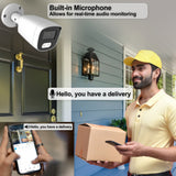 Acelevel 8MP PoE IP Bullet Camera, Smart Hybrid Lights, AI Detection, Built-in Mic, Value Series