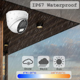 Acelevel 8MP PoE IP Turret Camera, Smart Hybrid Lights, AI Detection, Built-in Mic, Value Series