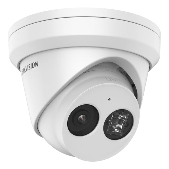 Hikvision DS-2CD2343G2-IU 4MP AcuSense Turret IP Camera w/ 2.8mm Lens, IR up to 30m (~98ft), IP67 Waterproof rated, 12VDC/PoE (Renewed)