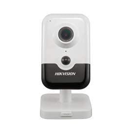 Hikvision DS-2CD2455FWD-IW 2.8mm Wi-Fi Indoor EXIR Fixed Cube Network Camera 5MP, Built-in Microphone and Speaker, RJ45 Connection (Renewed)