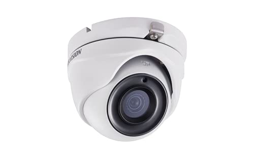 Hikvision DS-2CE56F7T-ITM 3MP Analog Turret Camera with 2.8mm Fixed Lens, Weatherproof (Renewed)