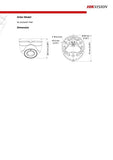 Hikvision Camera DS-2CE56H0T-ITMF 5MP TurboHD Outdoor Analog Turret w/ 2.8mm Lens (Renewed)