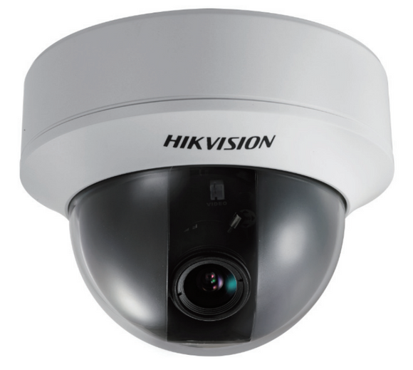 Hikvision DS-2CE5582N-VF 600TVL Analog Dome Camera w/ 2.8-12mm Varifocal Lens (Renewed)