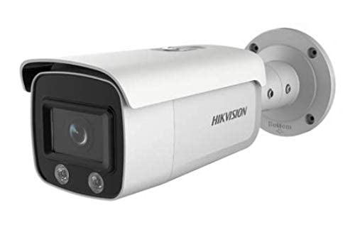 Hikvision DS-2CD2T47G1-L 4MP ColorVu Outdoor Network Bullet  Camera w/ 4mm Lens, 24/7 Color, IP67 (Renewed)