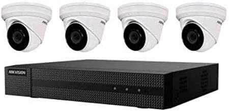 Hikvision EKI-K41T44 Value Express Kit 4 Channel 4K NVR with (4) 4MP Outdoor Network Turret Camera w/ 2.8 mm Fixed Lens, RJ45 Connections (Renewed)