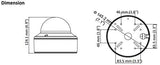 Hikvision DS-2CE56H5T-VPIT3ZE 5MP Ultra-Low Light Analog Dome Camera w/ 2.8-12mm Varifocal Lens, PoC (Renewed)