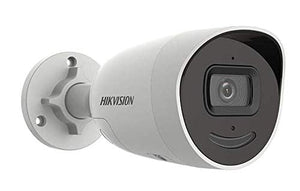 Hikvision PCI-B15F2SL 5MP AcuSense Outdoor Deep Learning Bullet Network Camera w/ 2.8mm Lens, Strobe Light and Audio Alarm, Low-light powered by DarkFighter (Renewed)