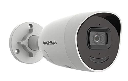 Hikvision PCI-B15F2SL 5MP AcuSense Outdoor Deep Learning Bullet Network Camera w/ 2.8mm Lens, Strobe Light and Audio Alarm, Low-light powered by DarkFighter (Renewed)