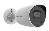 Hikvision PCI-B15F2SL 5MP AcuSense Outdoor Deep Learning Bullet Network Camera w/ 2.8mm Lens, Strobe Light and Audio Alarm, Low-light powered by DarkFighter (Renewed)