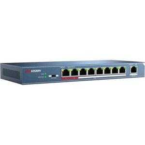 Hikvision DS-3E0109P-E 8 Port 100Mbps Unmanaged PoE Switch (Renewed)