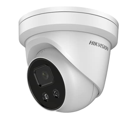 Hikvision PCI-T18F4S 8MP AcuSense Deep Learning Outdoor Network Turret Camera w/ 4 mm Lens (Renewed)