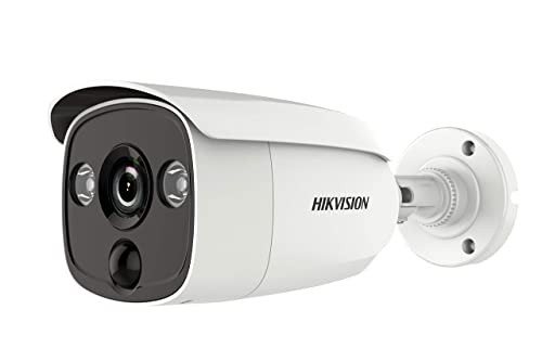 Hikvision DS-2CE12H0T-PIRL 5MP TurboHD Outdoor Analog Bullet Camera w/ 3.6mm Lens, IP67 (Renewed)