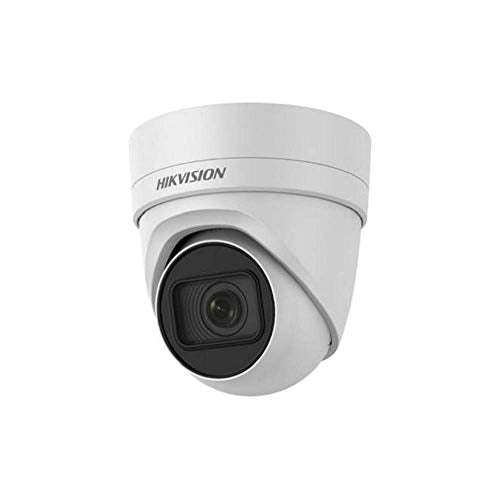 Hikvision DS-2CD2H85FWD-IZS 2.8-12mm Outdoor Network Turret Camera, 8MP, H265+, Motorized Varifocal Lens, Alarm/Audio I/O, EXIR (30M), IP67, POE/12VDC (Renewed)