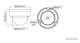 Hikvision DS-2CD2183G0-IB 8MP Outdoor Network Dome Camera w/ 2.8mm Lens, Black Color (Renewed)