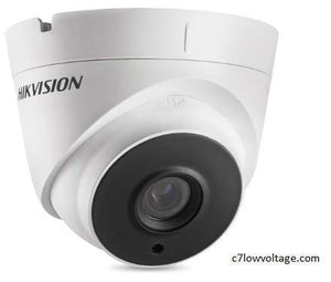 Hikvision DS-2CE56F7T-IT3 2.8mm Analog Outdoor Turret Camera 3MP WDR EXIR TVI IR (Renewed)