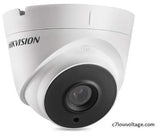 Hikvision DS-2CE56F7T-IT3 2.8mm Analog Outdoor Turret Camera 3MP WDR EXIR TVI IR (Renewed)