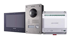 Hikvision DS-KIS701 Two-Wire Video Intercom Bundle, Home Security Kit (Renewed)