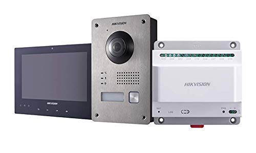 Hikvision DS-KIS701 Two-Wire Video Intercom Bundle, Home Security Kit (Renewed)