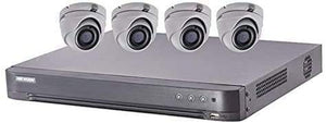 HIKVISION T7204U1TA4 TurboHD Kit include (1) DS-7204HUI-K1-1TB 4 Channel DVR w/1 TB HDD + (4) DS-2CE56H0T-ITMF TurboHD 5MP EXIR Outdoor Analog Cameras (Renewed)