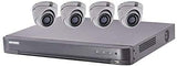 HIKVISION T7204U1TA4 TurboHD Kit include (1) DS-7204HUI-K1-1TB 4 Channel DVR w/1 TB HDD + (4) DS-2CE56H0T-ITMF TurboHD 5MP EXIR Outdoor Analog Cameras (Renewed)