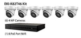 Hikvision EKI-K82T46 4K Value Express Security Kit 8 Channel NVR w/ 2TB HDD, 6 x 4MP Outdoor Network Turret Cameras (Renewed)